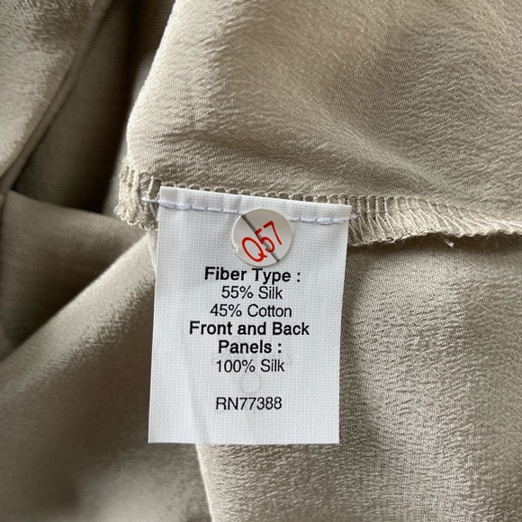 NWOT J Crew taupe silk mini dress - Picture 5 of 5